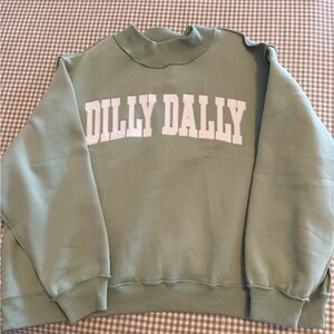 BUCKETLIST Sage Green Cowl Neck Sweater